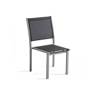 Ajaccio chaise de jardin gris clair
