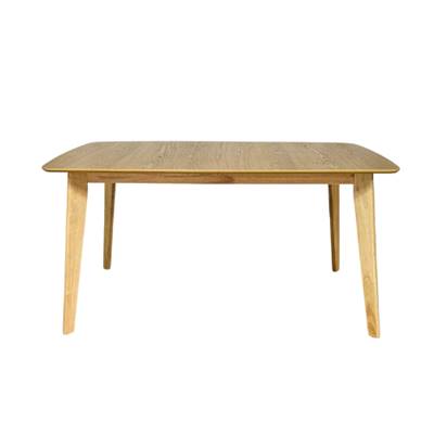 Erren table à manger rectangulaire extensible en bois miel 6/8 personnes
