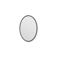 Bex miroir ovale verni noir 40x60