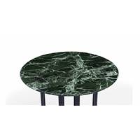 Avery table à manger ronde marbre vert et noir Ø75