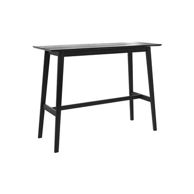 Merida table de bar rectangulaire tout en bois noir H91,5