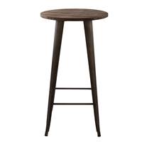 Zuiver table de bar ronde Ø60 cm en bois foncé