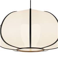 Dao suspension en bambou naturel et papier ø38