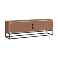 Zen meuble TV en bois d'acacia massif et métal