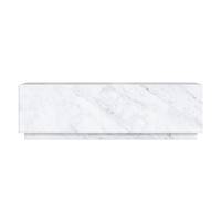Isabella table basse rectangulaire en marbre blanc