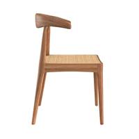 Zélie chaise tressage rotin et bois de teck