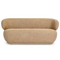 Havane canapé 2 places en tweed jaune sable