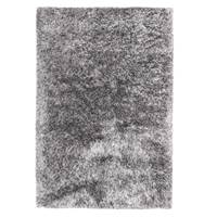 Shaggy tapis à poils longs polycoton gris 120x180