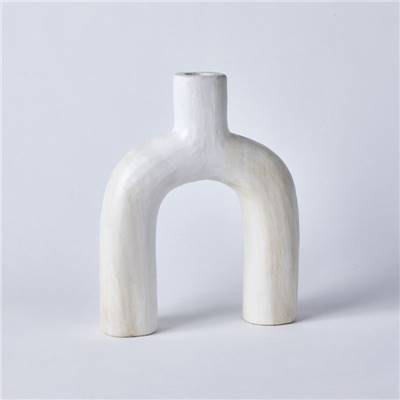 Matisse vase pont en bois blanc