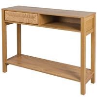 Bella console 1 tiroir et 1 niche en bois et corde L100cm
