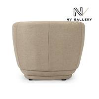 Havane fauteuil en tissu texturé taupe désert