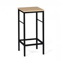 Misou tabouret de bar H67 en bois et métal