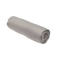 Essential drap housse 140x190 23cm coton gris dune