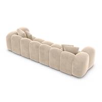 Cotton canapé 4 places en velours crème