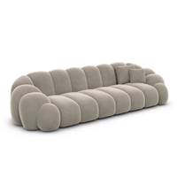 Dolban canapé 4 places en velours beige foncé
