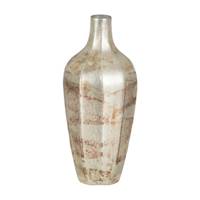 Arielle vase en verre blanc rouille S
