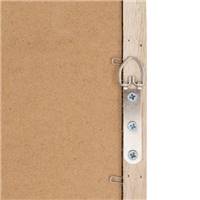 Ilena grand miroir arrondi en bois de paulonia foncé H160cm