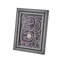 Cristal cadre photo plastique gris 13x18