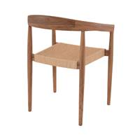 Breda chaise en cordage tressé et bois de teck