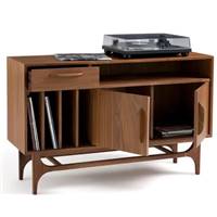 Perth meuble tv vinyles noyer