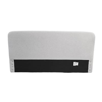 Besley tête de lit tissu gris clair tissé pour lit de 180
