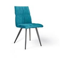 Aclé chaise tissu bleu azur