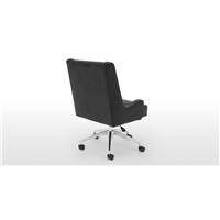 Higgs chaise de bureau velours vert sapin