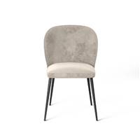 Croos chaise en velours beige foncé