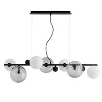 Globus suspension verre fume et noir