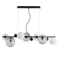 Globus suspension verre fume et noir