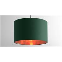 Oro trs grand abat-jour vert et cuivre