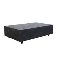 Table basse rectangulaire en marbre noir