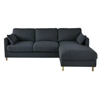 Cerea canapé d'angle droit gris anthracite