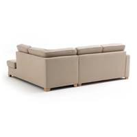 Pertuis canapé d'angle droit convertible sable