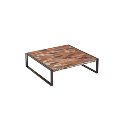 Nauro table basse métal et bois
