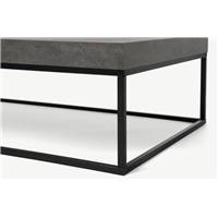 Odom table basse béton et noir