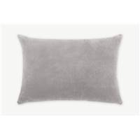 Lorna coussin velours argenté 35x50