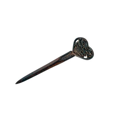 Circa coupe papier / ouvre lettre fer coeur edelweiss 17cm