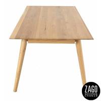 Elfy table extensible en chêne massif 180cm avec allonge en option