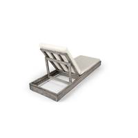 Iris chaise longue extérieur bois d'acacia écru
