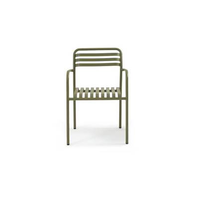 Olai fauteuil de jardin aluminium kaki