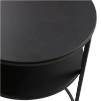 Grayson table basse en métal noir ovale 120cm