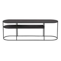 Grayson table basse en métal noir ovale 120cm