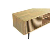 Ibiza meuble TV en acacia 2 portes coulissantes L160
