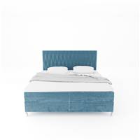 Kingston lit en velours bleu clair 180x200