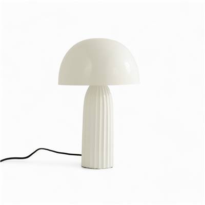 Shimo lampe de table en métal blanc