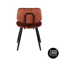 Lizzy chaise en velours cognac H45