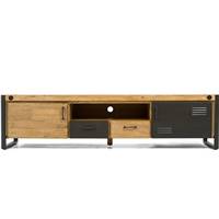Kiko meuble TV acacia et métal