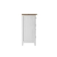 Anielle buffet en bois recyclé blanc effet vieilli