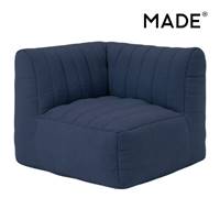 Gus fauteuil d'angle bleu marine